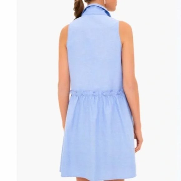 Tuckernuck Oxford Blue Sleeveless Royal Shirt Dress Medium, X-Large NWT New - Picture 3 of 9
